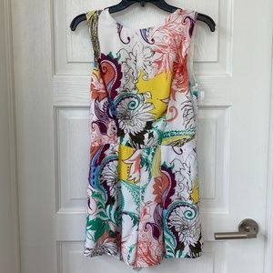 Saks Fifth RED Kaleidoscope-Print Romper Sm